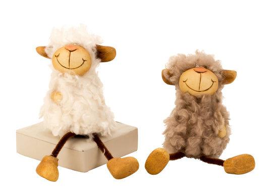 Deko-Schaf "Lotti" mit Schlenkerbeinen