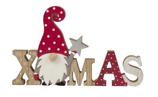 XMAS-Schriftzug "Wichtelgruss" aus Holz