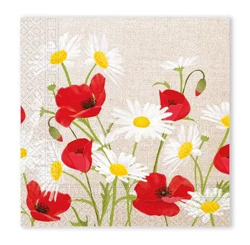 Servietten "Sommerwiese" (20 Stk., 33 x 33 cm)