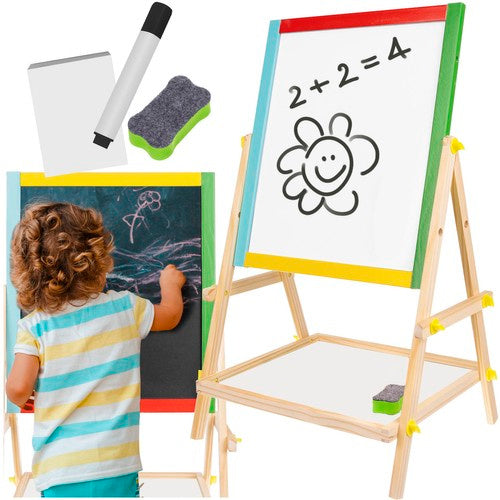 Doppelseitige Kinder-Schreibtafel (Holz, 65.5 cm)