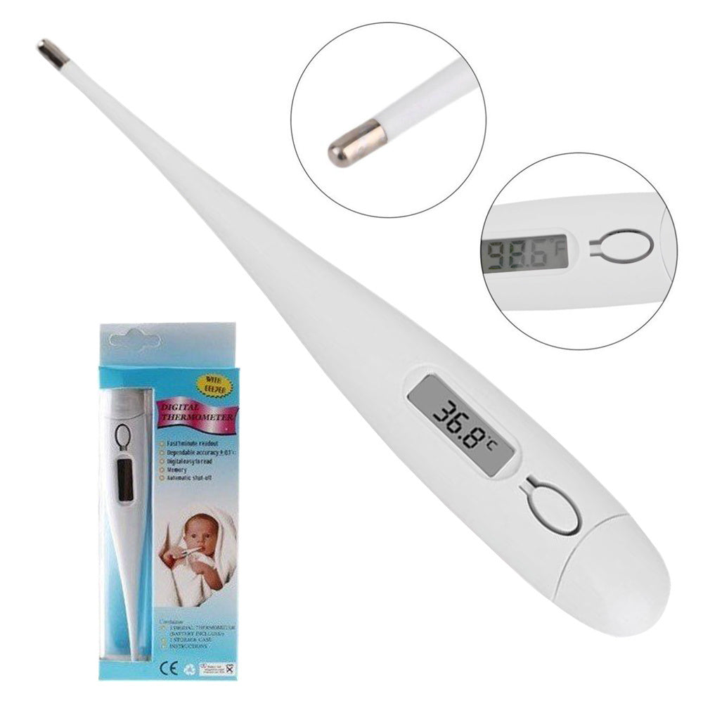 Digitales Fieberthermometer mit LCD-Display, weiss