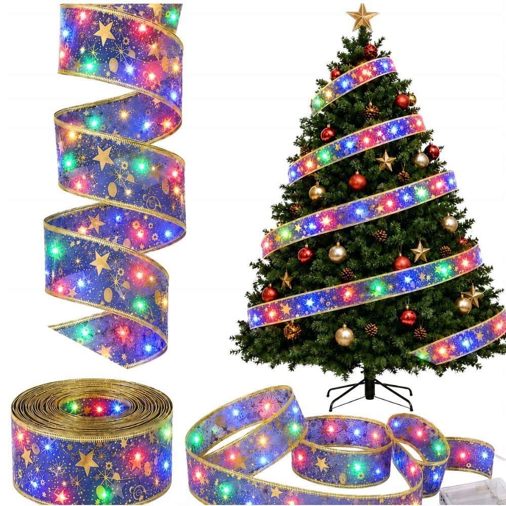 LED-Dekoband "Luna" (lila-gold, 4 m)