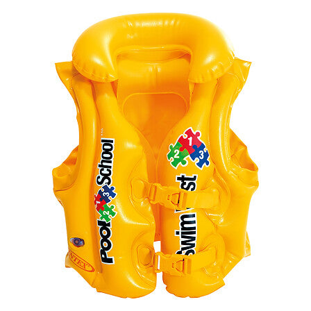 Schwimmweste, gelb, für Kinder von 3 bis 6 Jahren