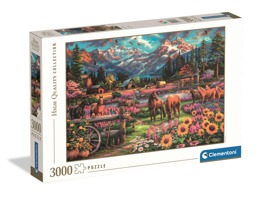 Clementoni Puzzle "Freilaufende Pferde" (3000 Teile)