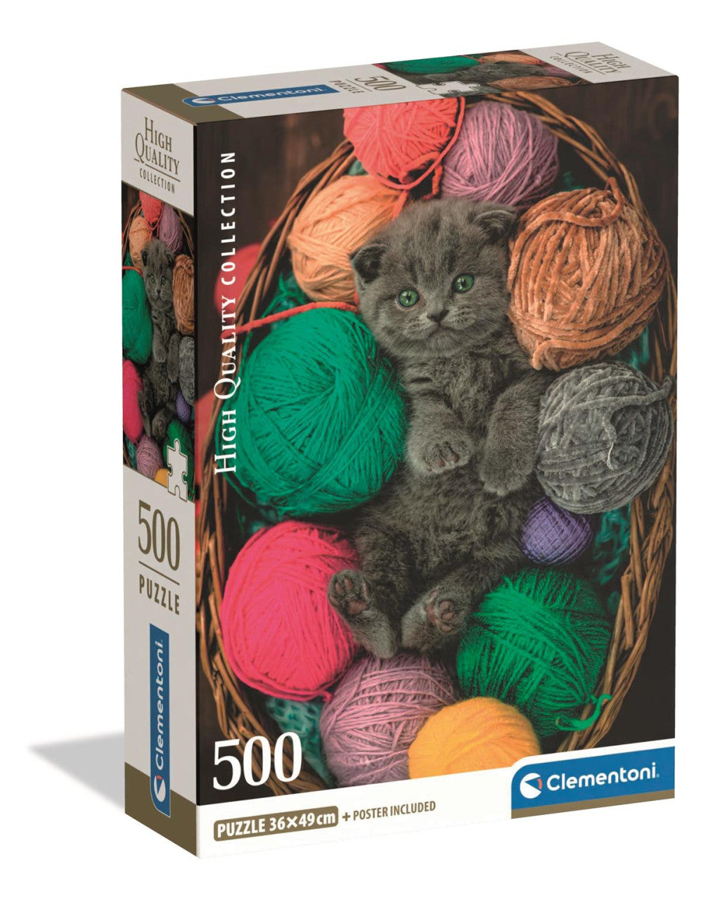 Clementoni Kompaktpuzzle "Fluffy" (500 Teile, mit Poster=