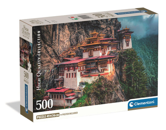 Clementoni Kompaktpuzzle "Kloster The Tiger's Nest" (500 Teile)
