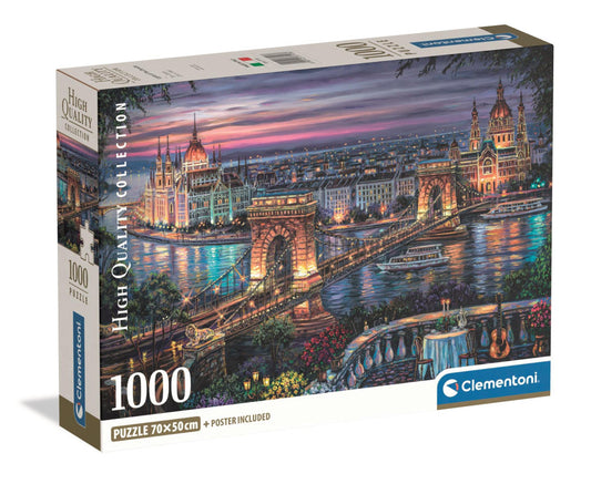 Clementoni Puzzle "Budapest Lichter der Donau" (1000 Teile)