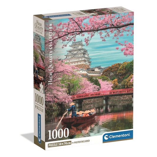 Clementoni Puzzle "Japan Himeji" (1000 Teile mit Poster)