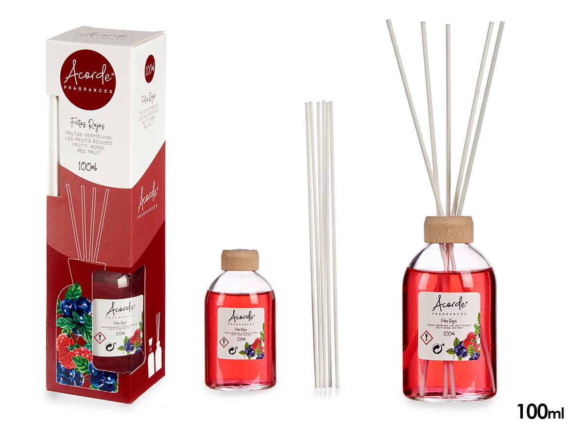 Raumduft "Rote Beeren" mit Duftstäbchen, 100 ml