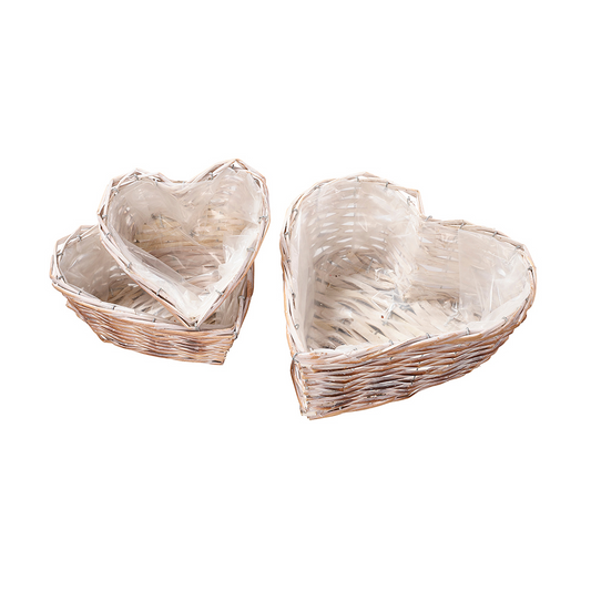Herzförmige Pflanzgefässe "Amora" 3er-Set