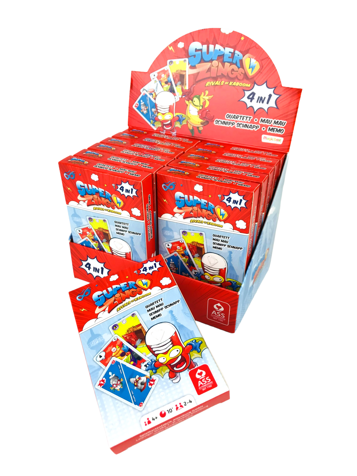 ASS Kartenspiel "Super Zings" 4-in-1