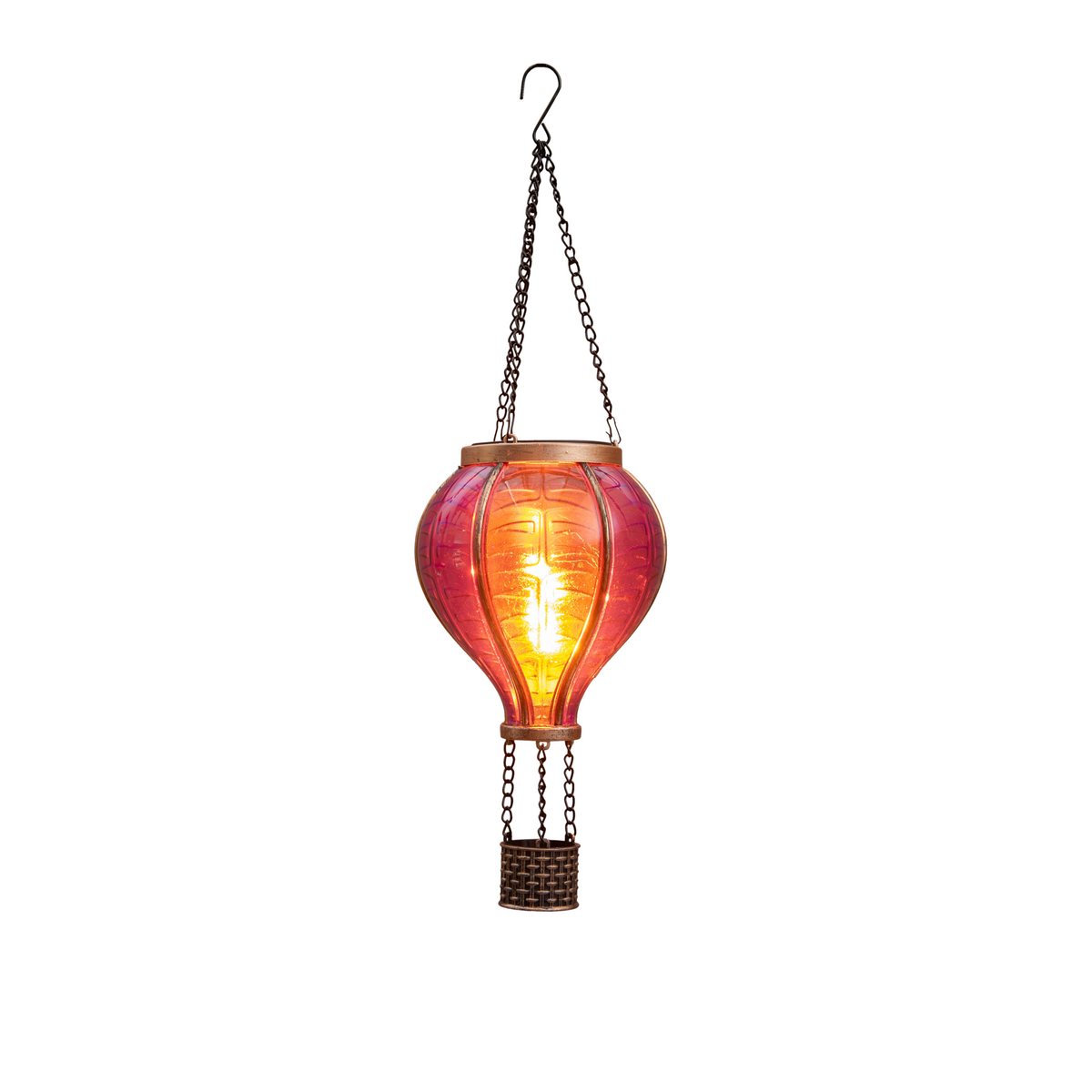 Solar-Hängelaterne "Maeve", rosa