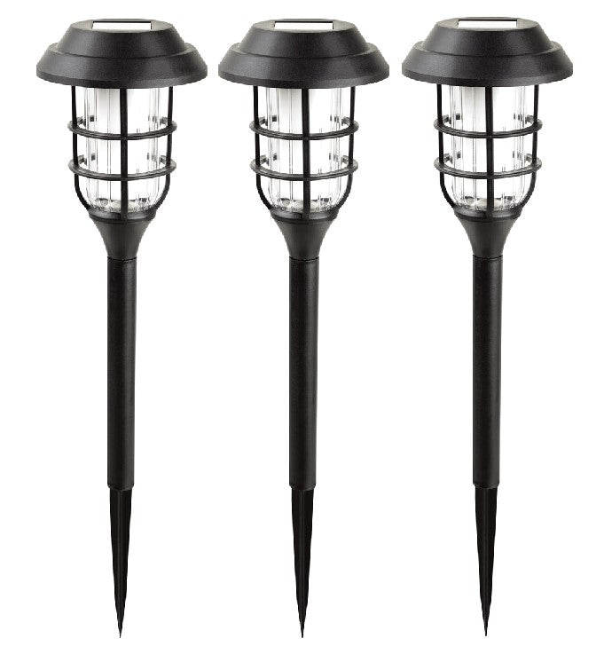 Solar-Gartenfackeln "Sirocco" 3er-Set