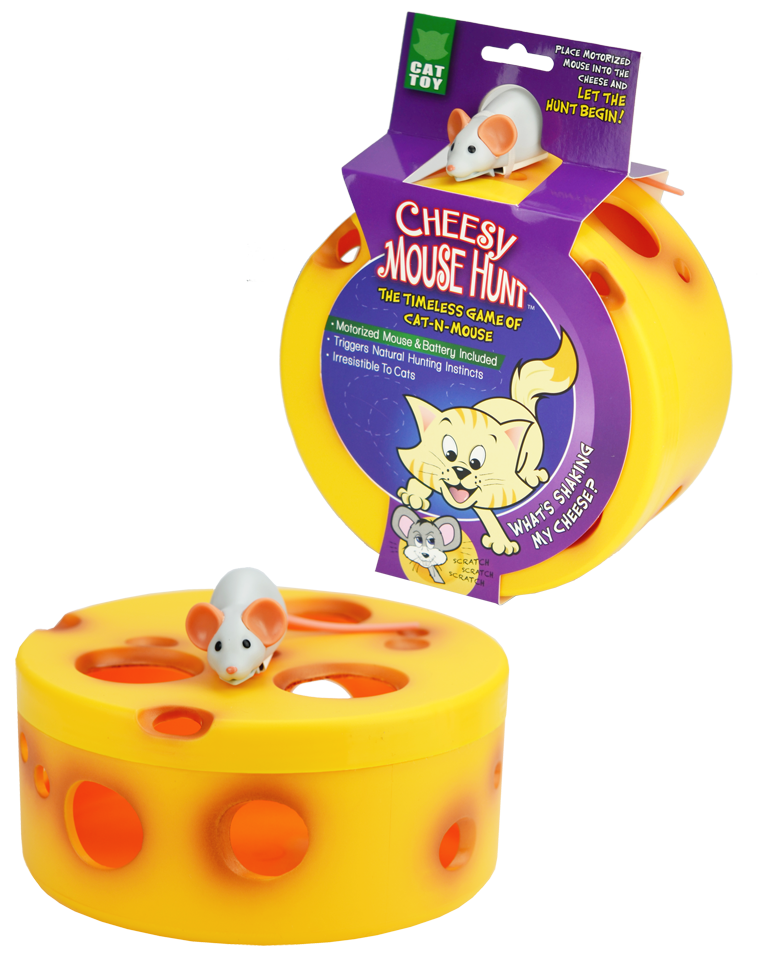 Katzenspielzeug "Cheesy Mouse Hunt"