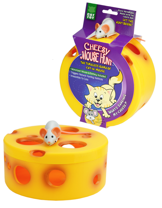 Katzenspielzeug "Cheesy Mouse Hunt"