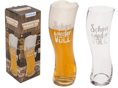 Wankendes Bierglas "Schon wieder voll" 569 ml