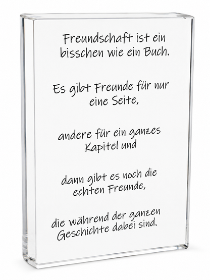 Buchvase "Freundschaft"
