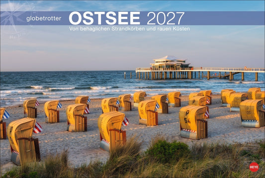 Ostsee Globetrotter Kalender 2027 - Von behaglichen Strandkörben und rauen Küsten (39 x 58 cm)