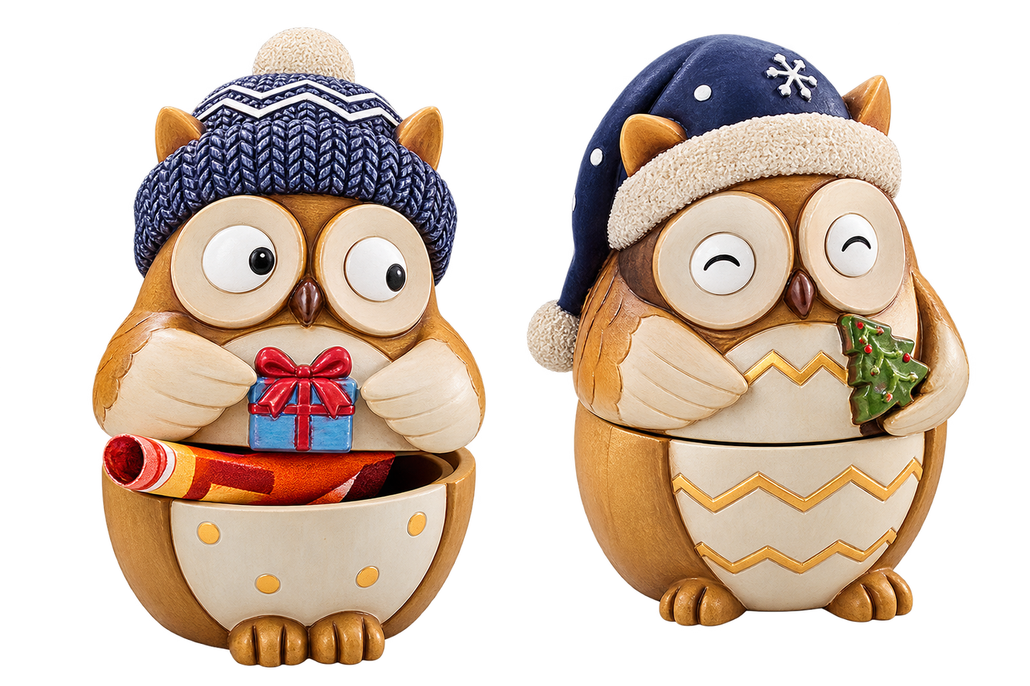 Geschenkdosen Eulenfreunde, 2er Set