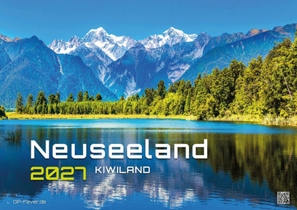 Neuseeland Kalender 2027 - Das Land der langen weissen Wolke - (DIN A2, 42 x 59.4 cm)