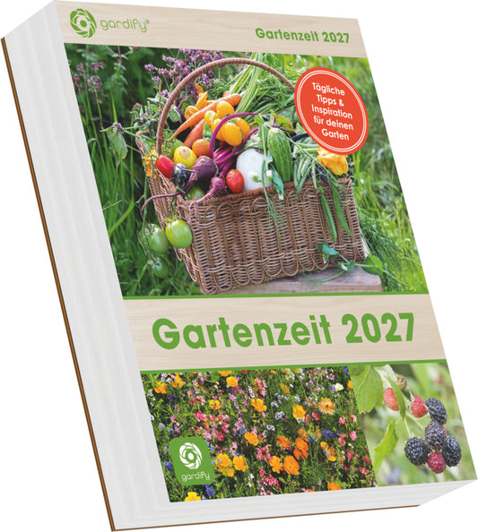 Gartenzeit - Tagesabreisskalender 2027 (16 x 12 cm)