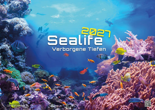 Sealife Kalender 2027 - verborgene Tiefen (DIN A2, 42 x 59.4 cm)
