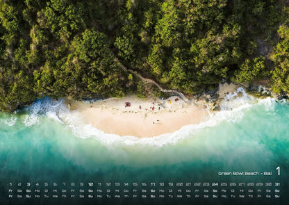 Inseln & Strände Kalender 2027 - Plätze zum Entspannden (DIN A2, 42 x 59.4 cm)