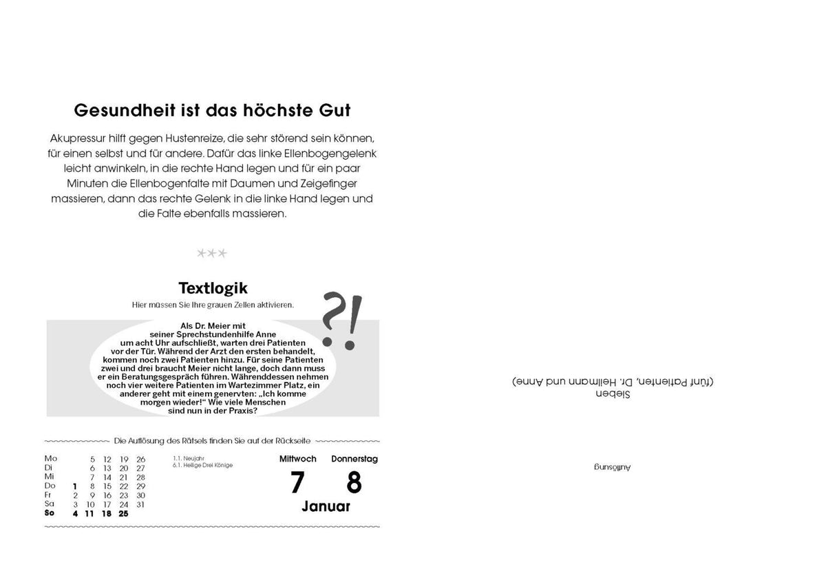 Rentner - Tagesabreisskalender 2027 (22 x 16 cm)