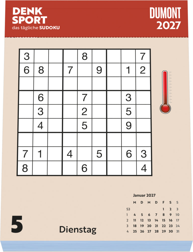 Sudoku - Tagesabreisskalender 2027 (15 x 11 cm)