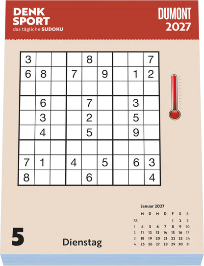 Sudoku - Tagesabreisskalender 2027 (15 x 11 cm)