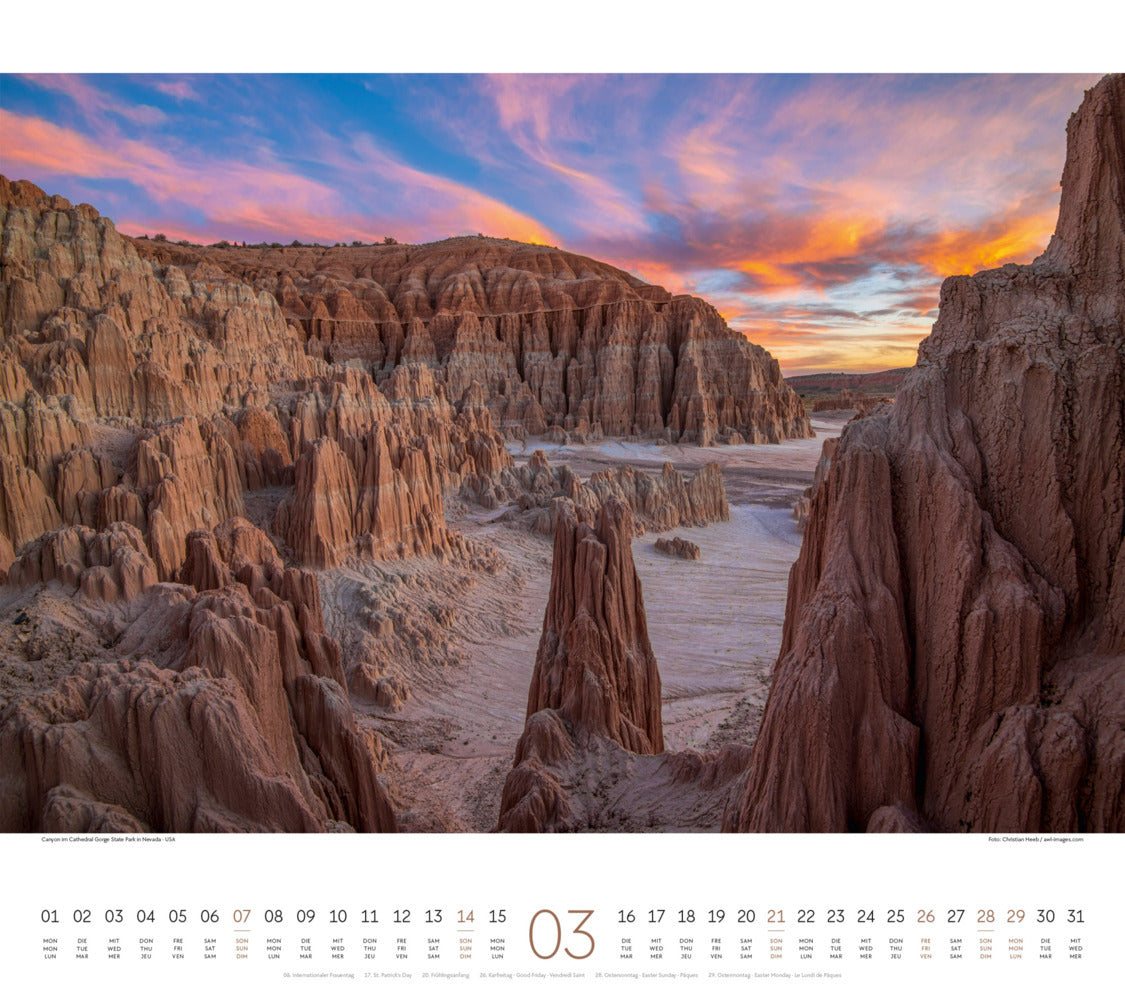 Phantastische Landschaften Kalender 2027 (48 x 54 cm)