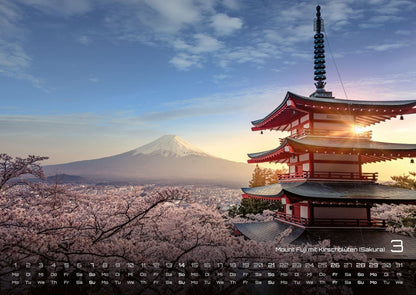 Japan Kalender 2027 - Im Land der aufgehenden Sonne (DIN A2, 42 x 59.4 cm)