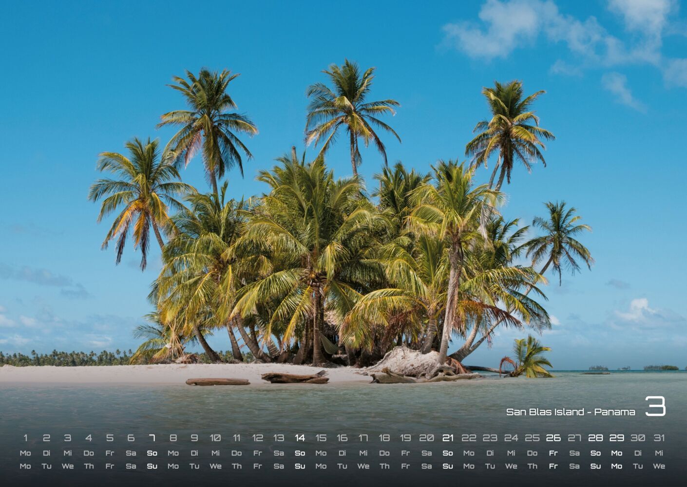 Inseln & Strände Kalender 2027 - Plätze zum Entspannden (DIN A2, 42 x 59.4 cm)