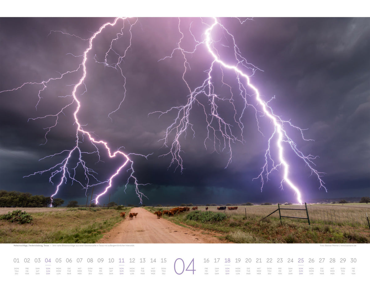 Naturkräfte Kalender 2027 - Wetterphänomene und Naturgewalten (42 x 54 cm)