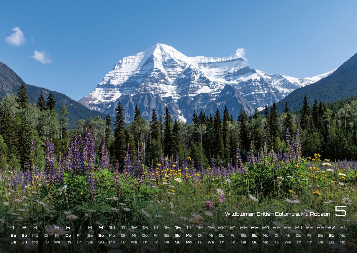 Kanada Kalender 2027 - Abenteuer Natur (DIN A2, 42 x 49.4 cm)