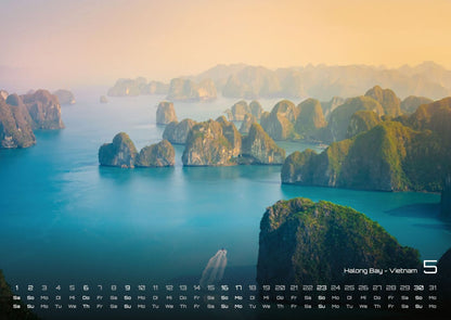 Inseln & Strände Kalender 2027 - Plätze zum Entspannden (DIN A2, 42 x 59.4 cm)