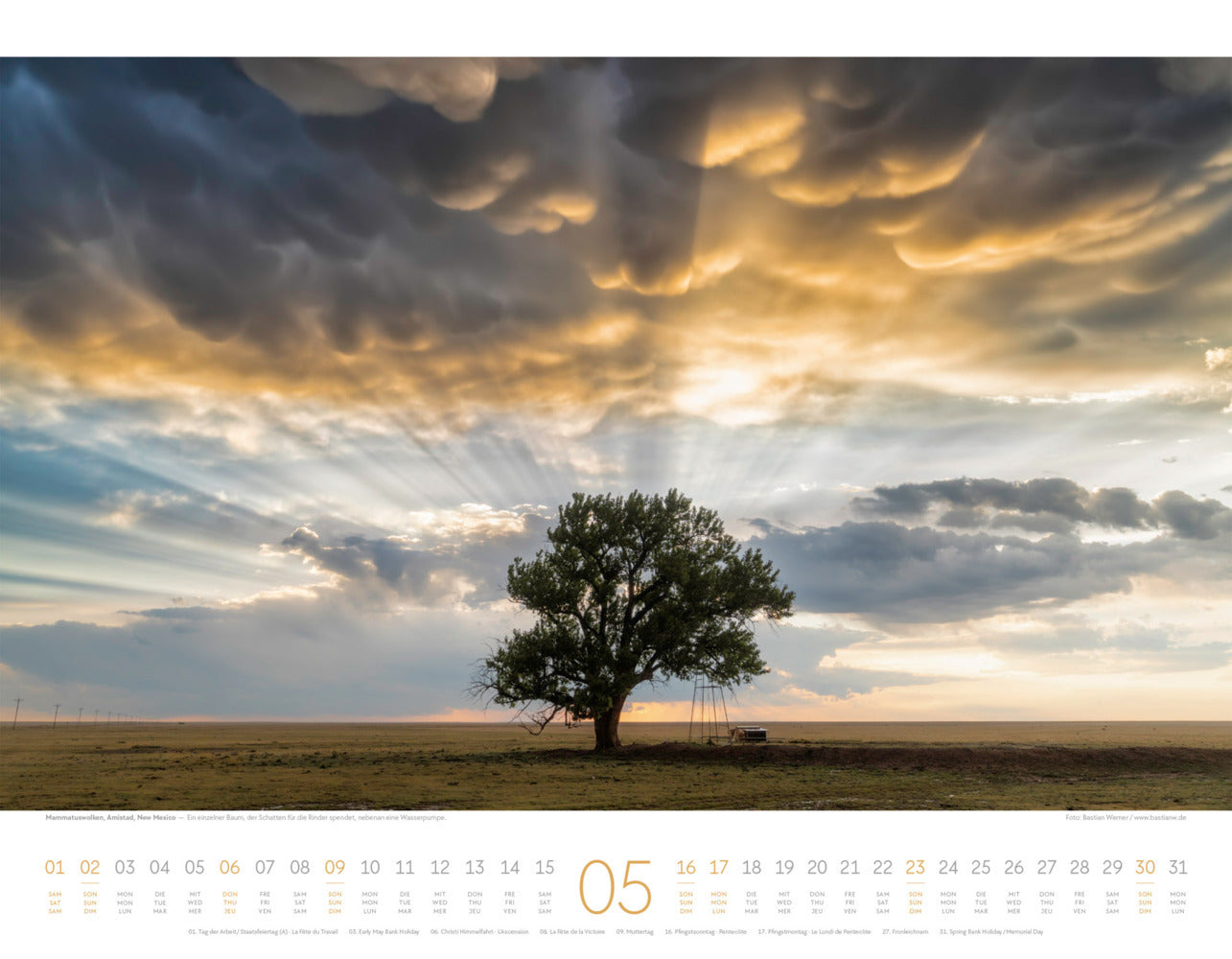 Naturkräfte Kalender 2027 - Wetterphänomene und Naturgewalten (42 x 54 cm)
