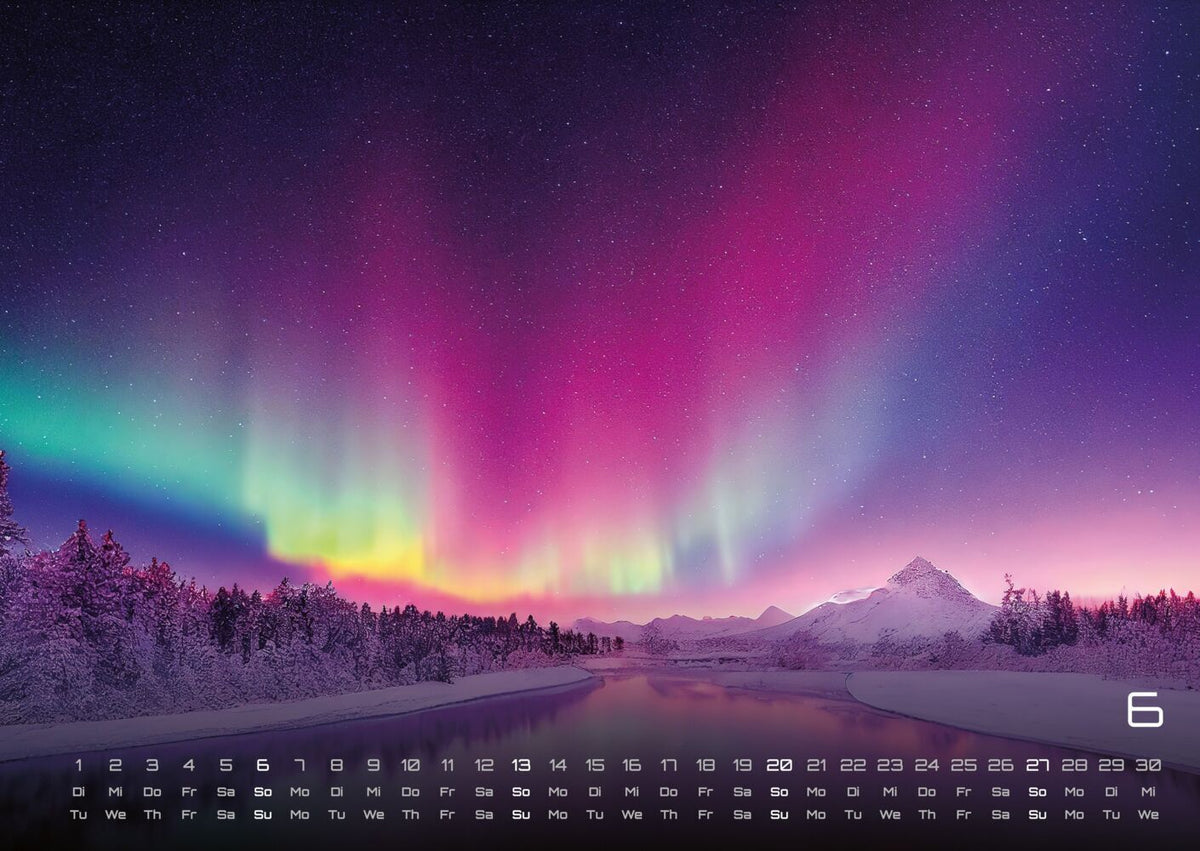 Polarlichter Kalender 2027 - grandiose Naturschauspiele (DIN A2, 42 x 59.4 cm)