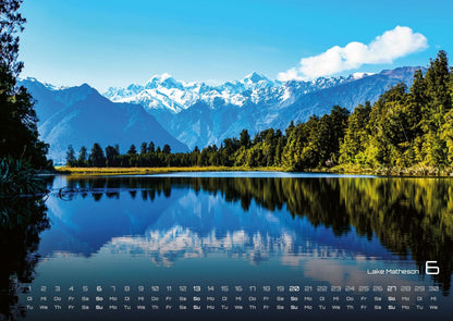 Neuseeland Kalender 2027 - Das Land der langen weissen Wolke - (DIN A2, 42 x 59.4 cm)