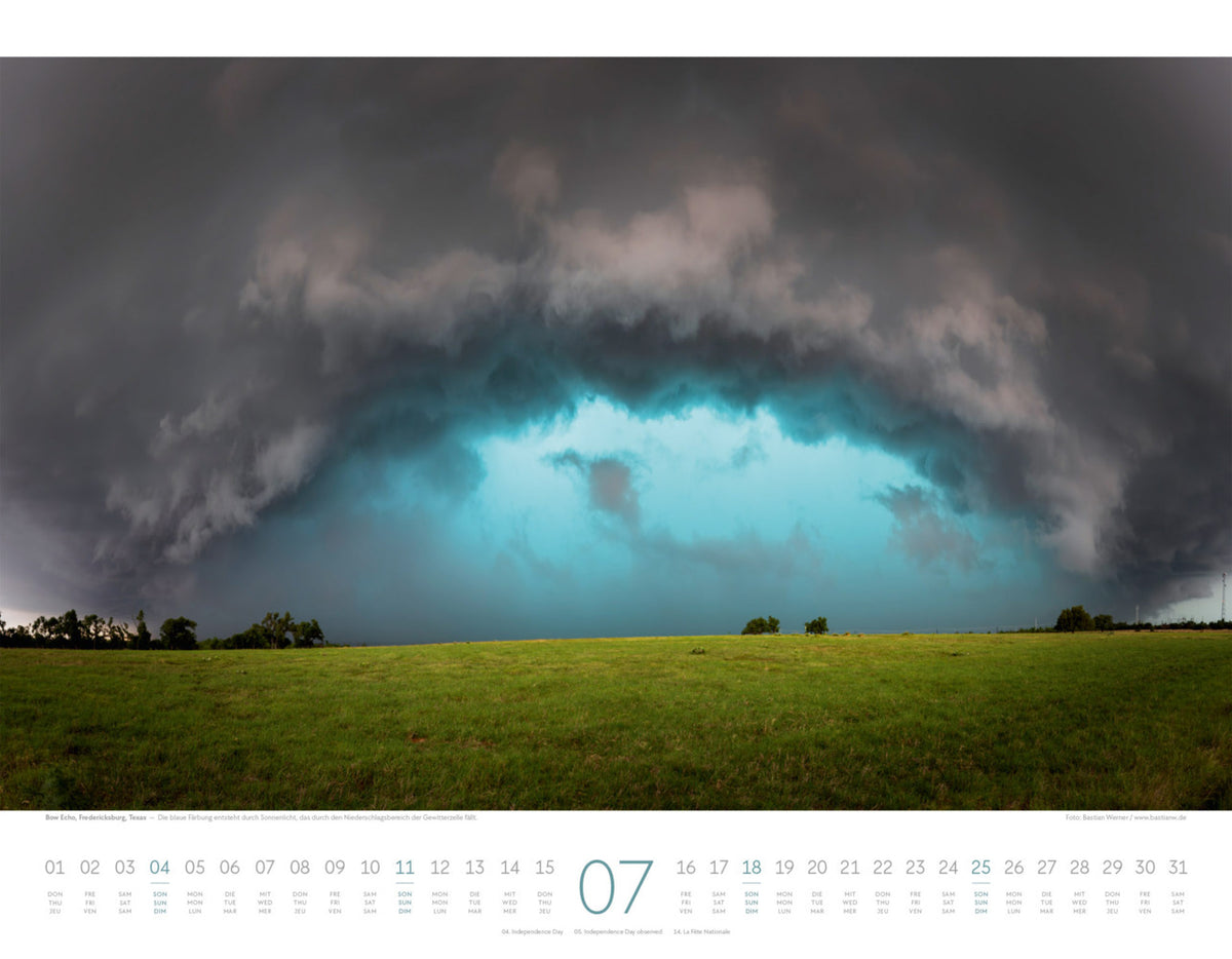 Naturkräfte Kalender 2027 - Wetterphänomene und Naturgewalten (42 x 54 cm)