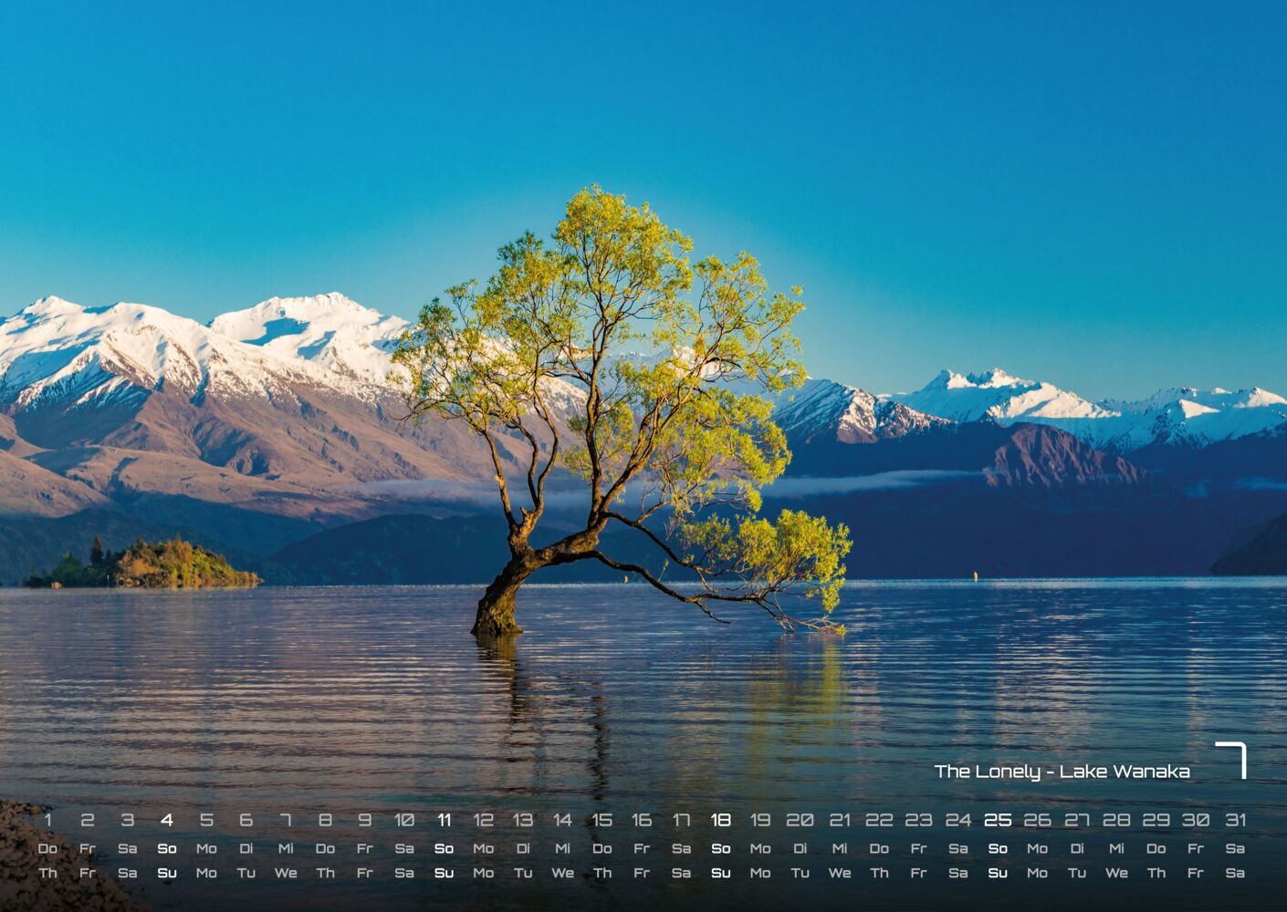 Neuseeland Kalender 2027 - Das Land der langen weissen Wolke - (DIN A2, 42 x 59.4 cm)