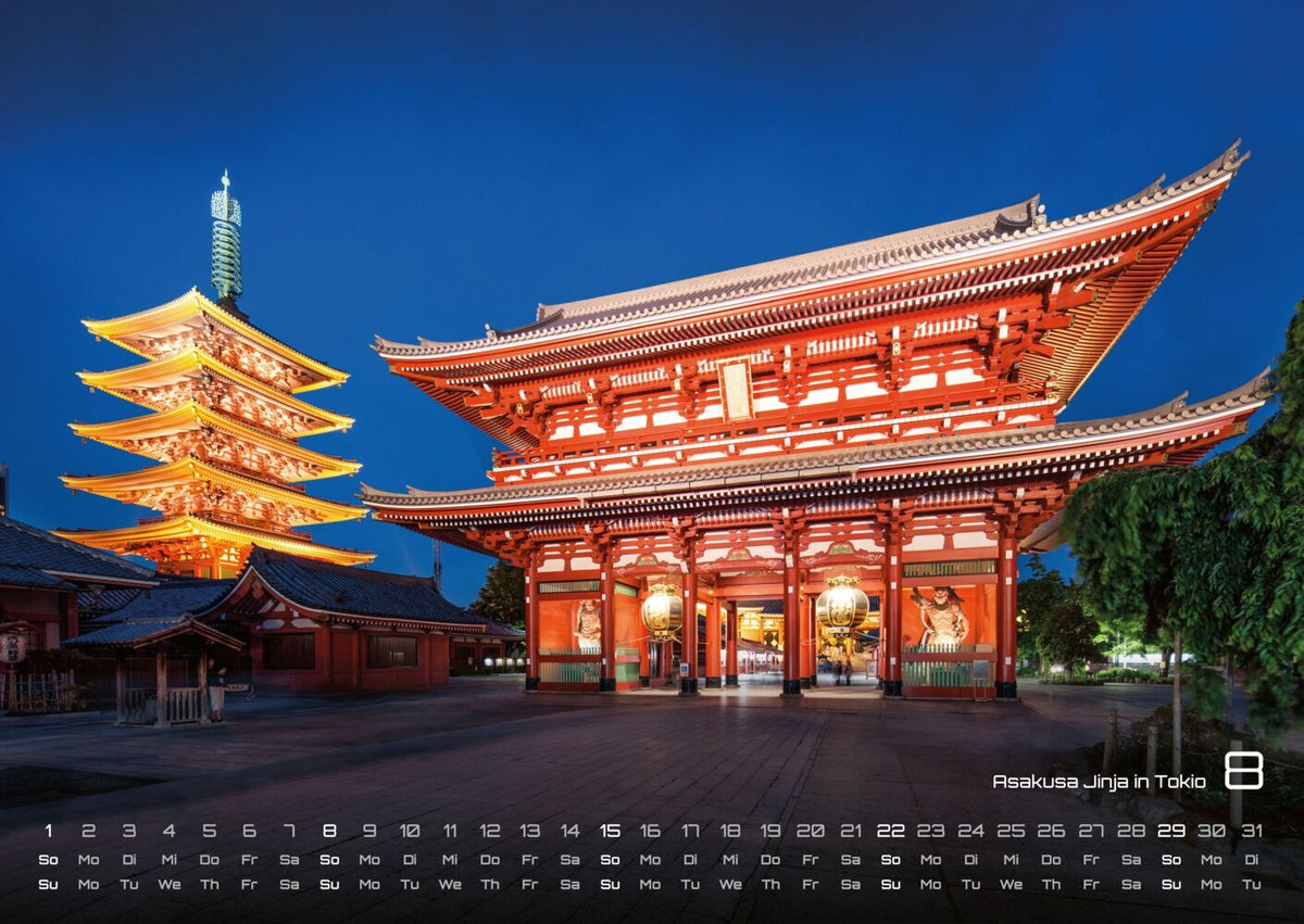 Japan Kalender 2027 - Im Land der aufgehenden Sonne (DIN A2, 42 x 59.4 cm)