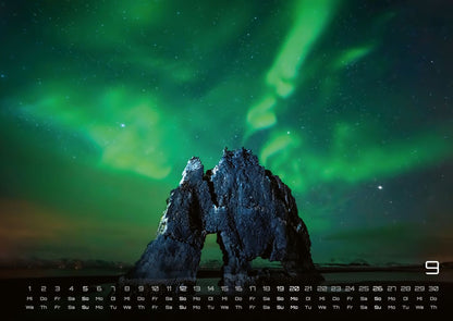 Polarlichter Kalender 2027 - grandiose Naturschauspiele (DIN A2, 42 x 59.4 cm)
