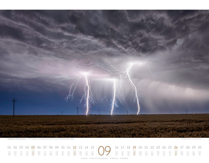 Naturkräfte Kalender 2027 - Wetterphänomene und Naturgewalten (42 x 54 cm)