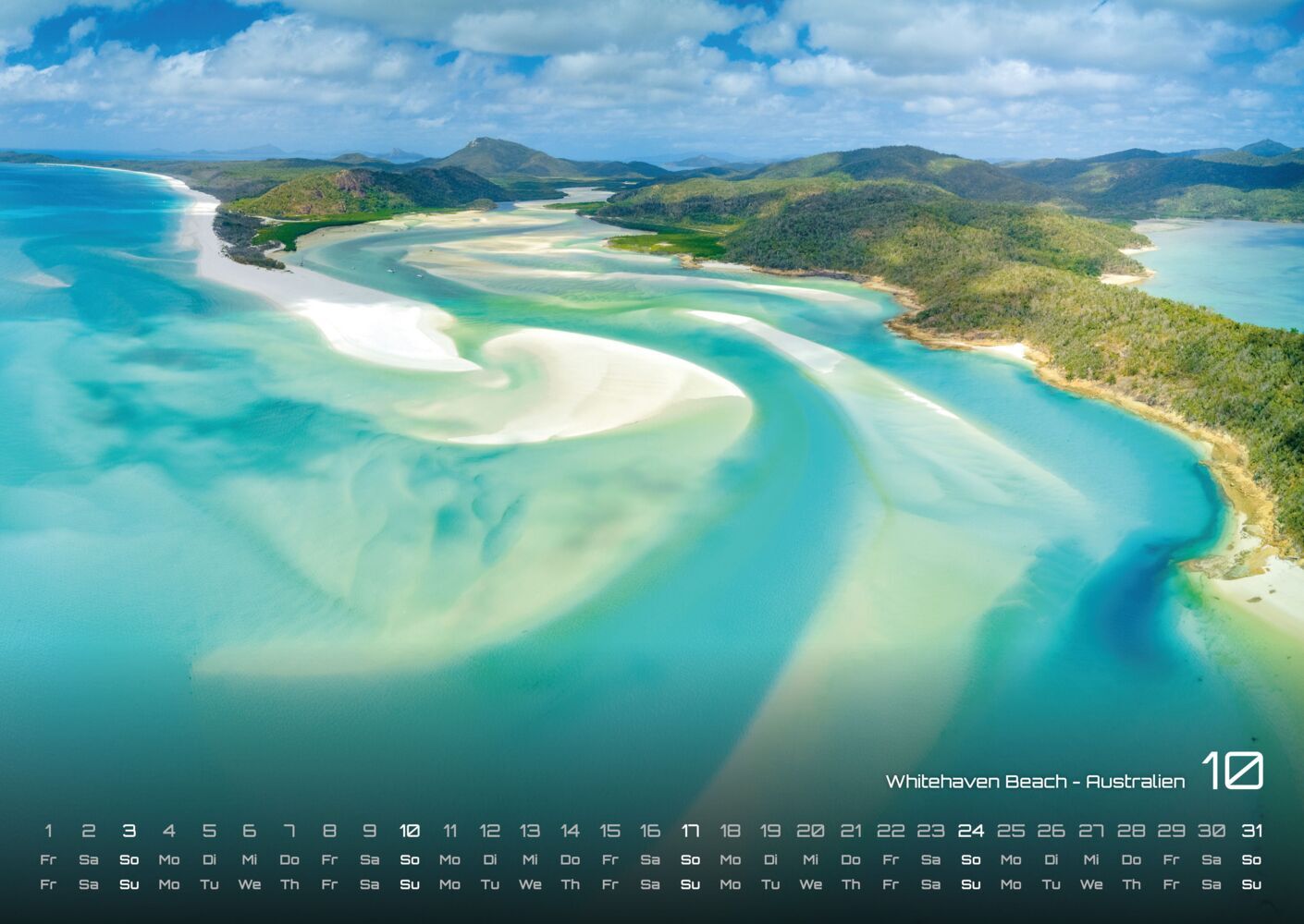 Inseln & Strände Kalender 2027 - Plätze zum Entspannden (DIN A2, 42 x 59.4 cm)