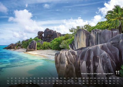 Inseln & Strände Kalender 2027 - Plätze zum Entspannden (DIN A2, 42 x 59.4 cm)