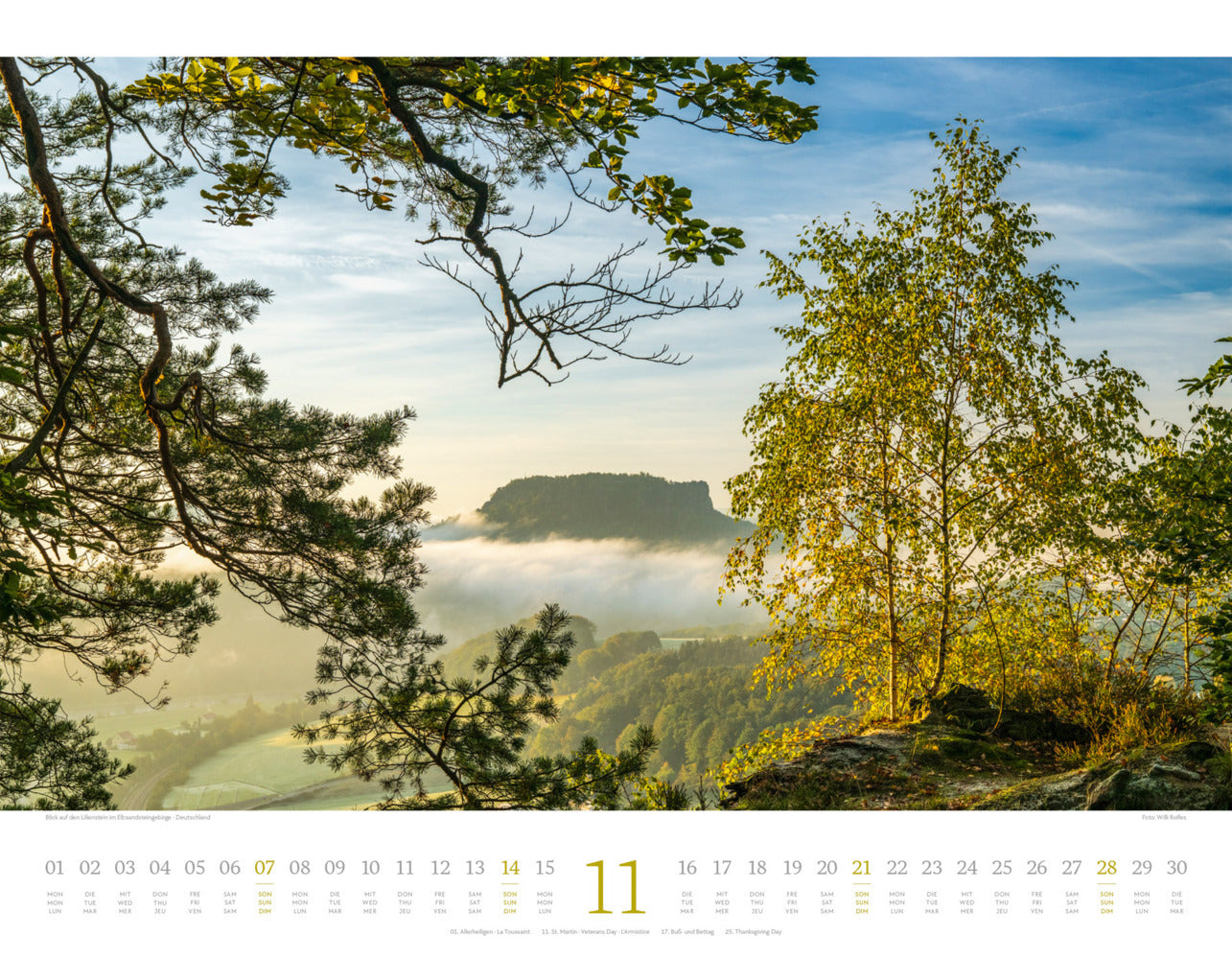 Morgenlicht Kalender 2027 (42 x 54 cm)