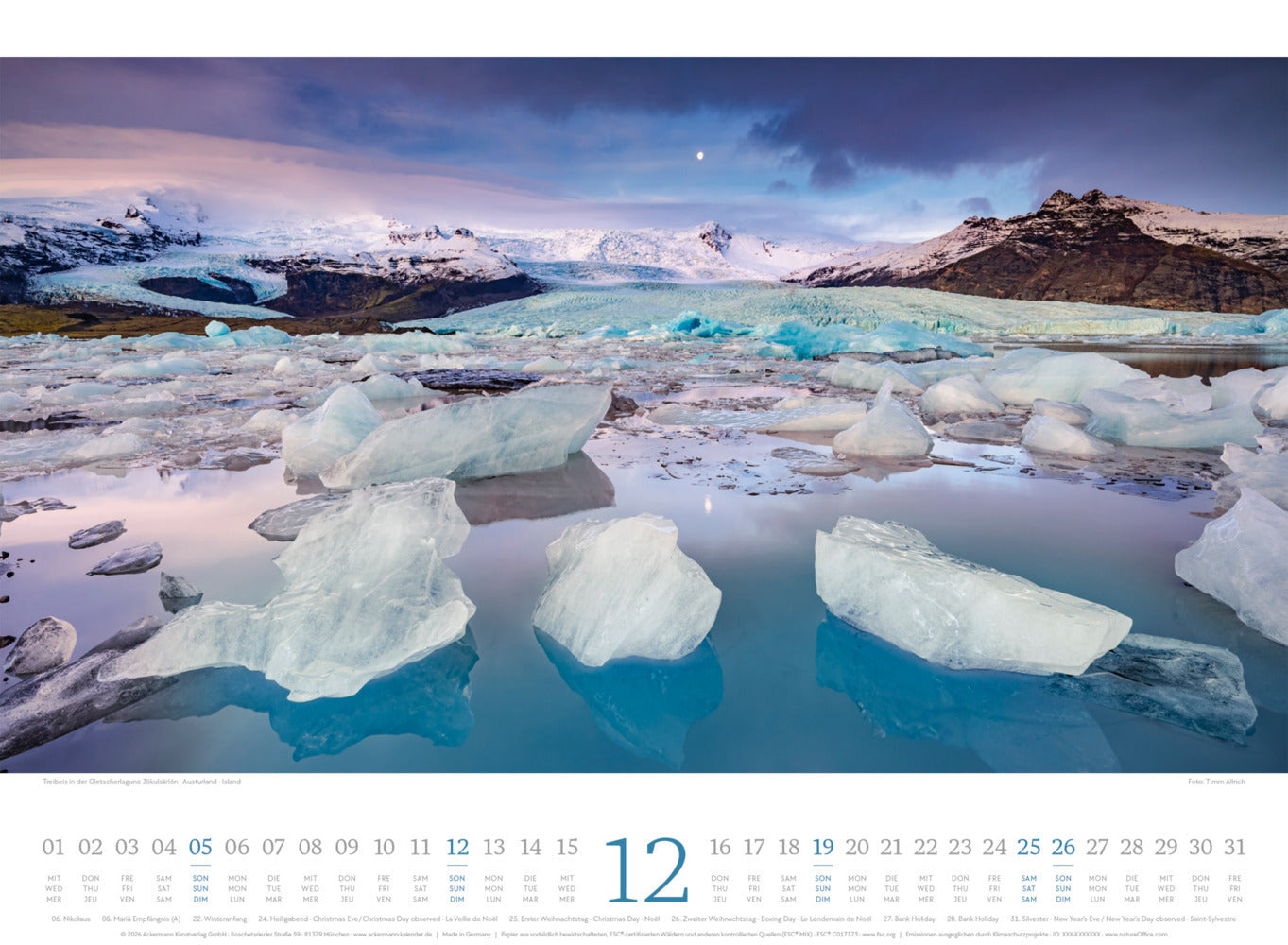 Harmonie Kalender 2027 (33 x 45 cm)