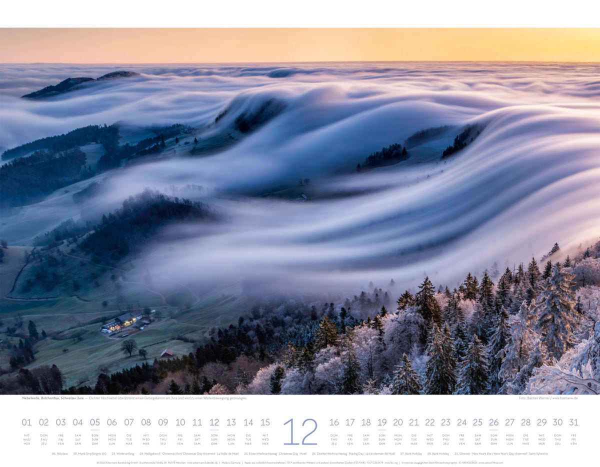 Naturkräfte Kalender 2027 - Wetterphänomene und Naturgewalten (42 x 54 cm)