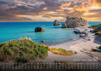 Inseln & Strände Kalender 2027 - Plätze zum Entspannden (DIN A2, 42 x 59.4 cm)